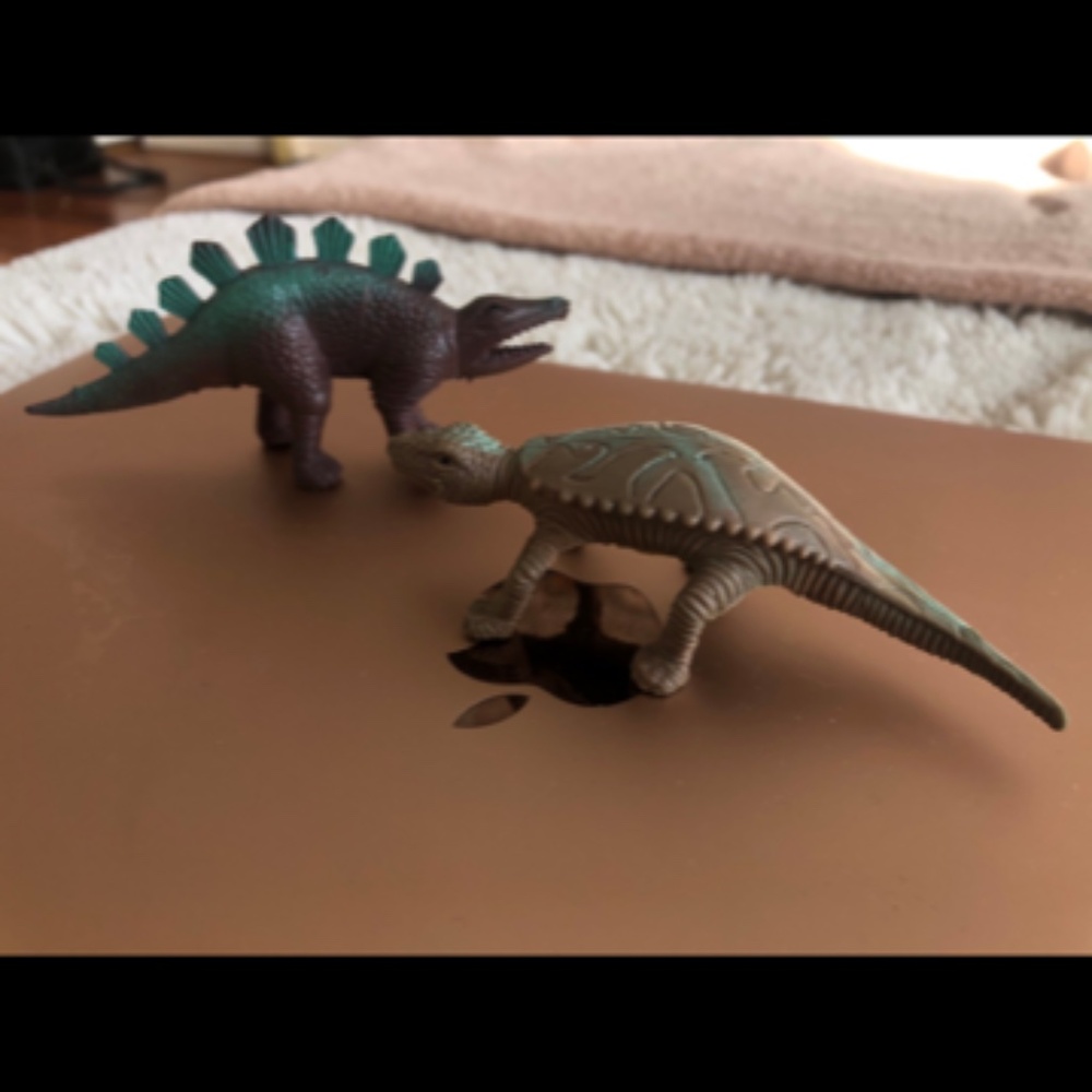 Toy Dinosaurs Set Ankylosaurus and Stegosaurus